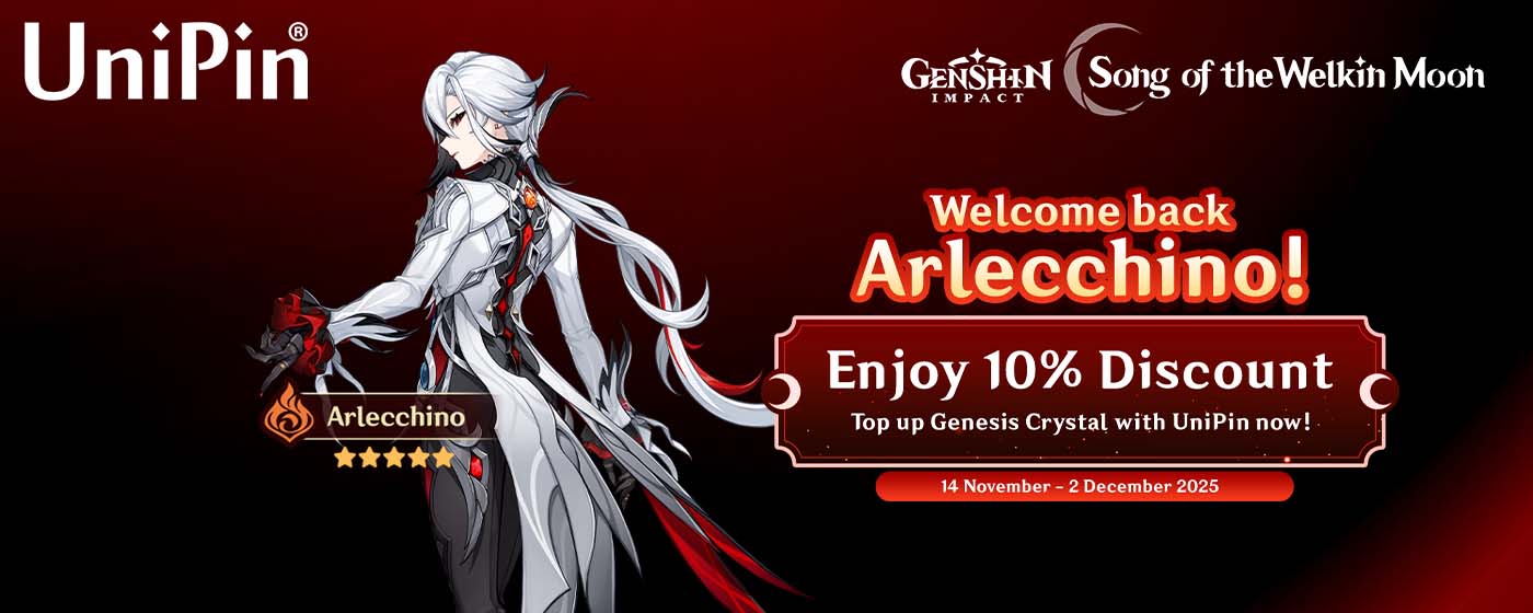 🌙🔥 Genshin Impact Version Luna II – Welcome Back to Teyvat, Arlecchino! 🔥🌙 (MY)